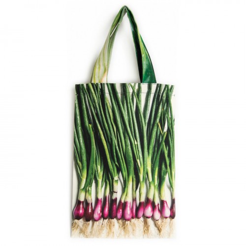 Sac à ciboules face - Sac légume Maron Bouillie - Sac de courses made in France