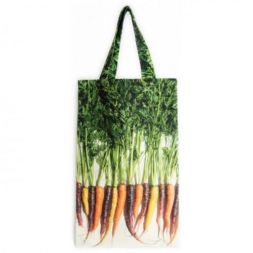 Sac à carottes multicolores face - Maron Bouillie Un petit tour au marché - sacs de courses made in France