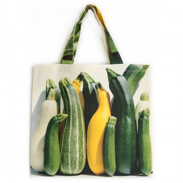 Sac de course légumes - Sac à Courgettes de face - Maron Bouillie made in France