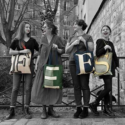 Alphabet letter tote bags