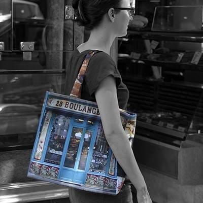Tote bag Paris retro