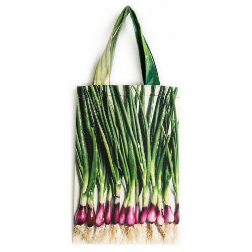 Sac de courses made in France Un petit tour au marché Maron Bouillie Sac à ciboules face