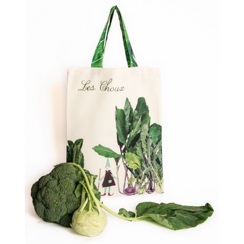 Tote Bag Cabbages - Vegetables kitchen - Maron Bouillie Paris