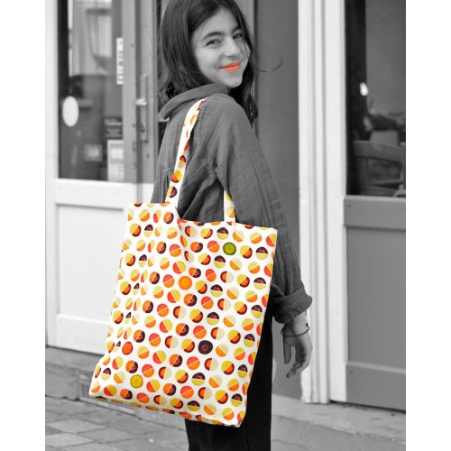 Graphic Vegetable tote bag Carrots - made in France - Maron Bouillie Paris