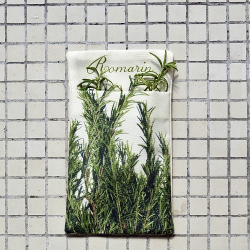 Wall pouch Rosemary - Vegetables Kitchen - Maron Bouillie Paris - made in France