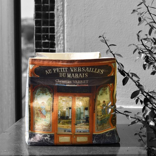 Boite de rangement Boulangerie Au petit Versailles du marais - collection Paris retro - Maron Bouillie made in France